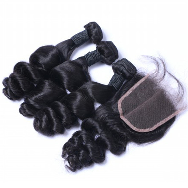 EMEDA unprocessed virgin brazilian loose body wave hair weave QM011
